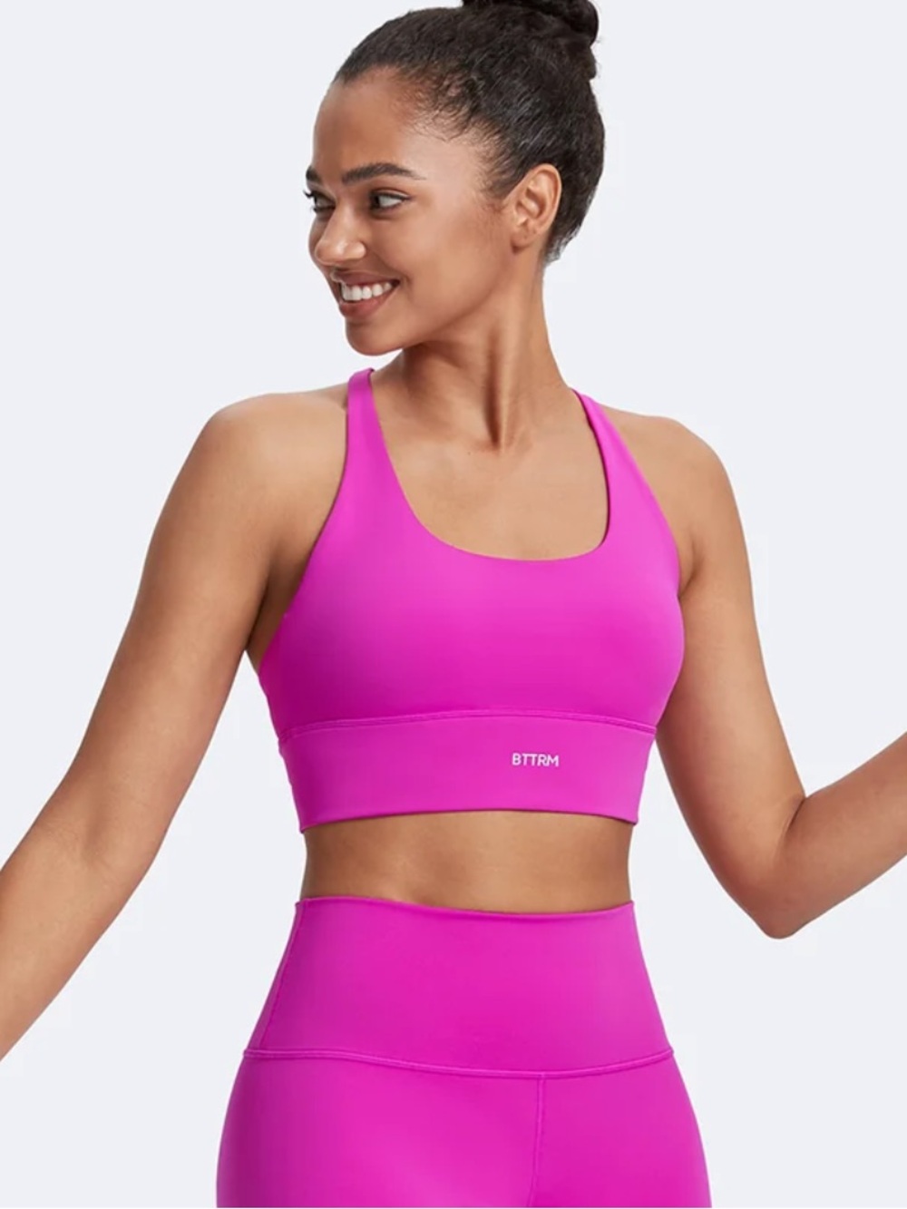 Bttrm Women's Hot Pink Sports Bra